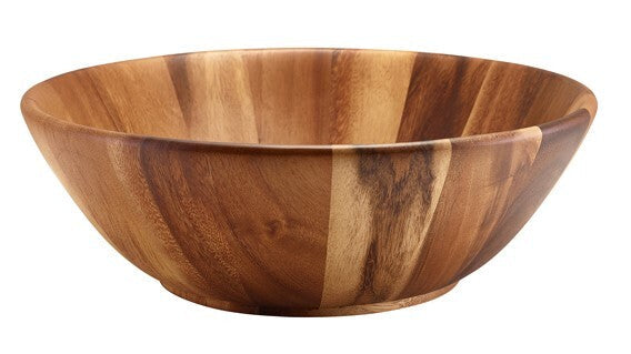 Genware Acacia Wood Bowl 36cm x 12cm