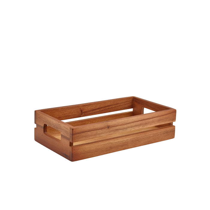 Genware Acacia Wood Low Box/ Riser GN 1/3