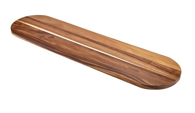 Genware Acacia Wood Plinth 120cm x 32cm