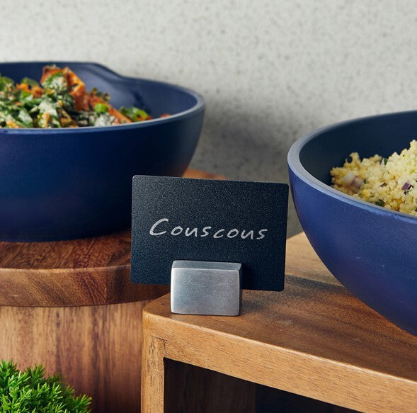 Genware Aluminium Rectangular Sign Holder (Box Of 12)