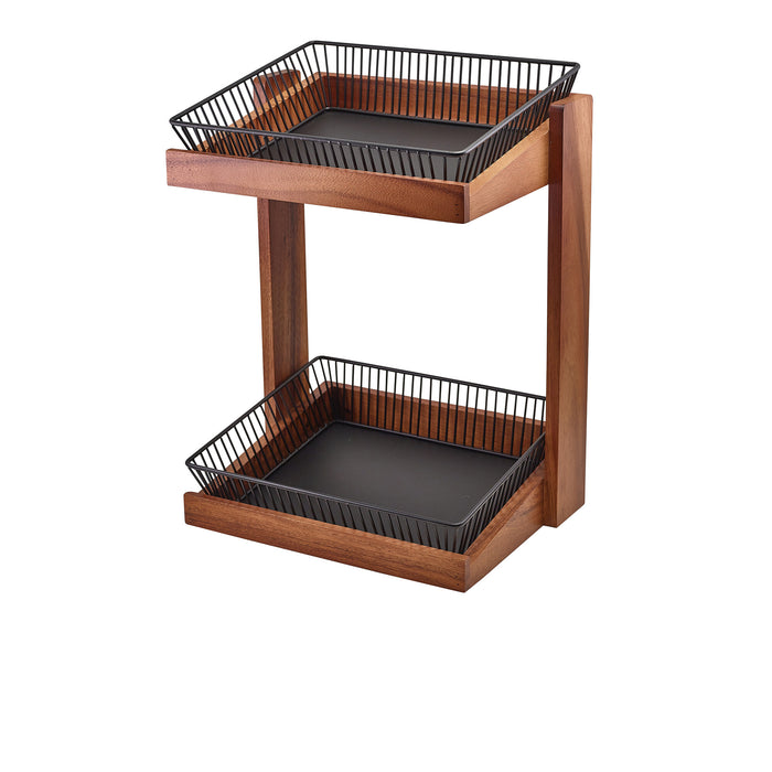 Genware Black Wire Display Basket GN 1/2