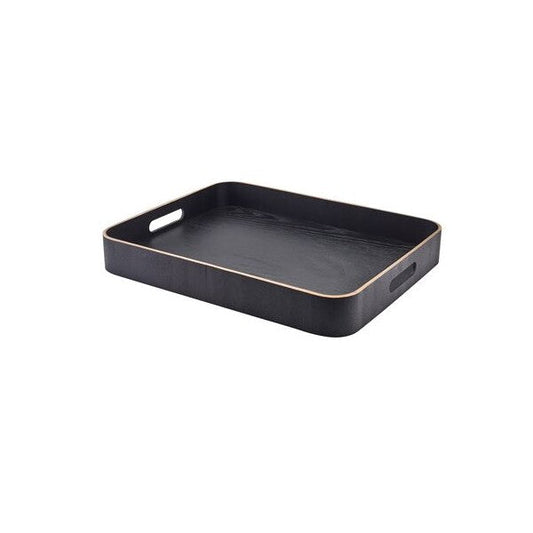 Genware Black Wood Veneer Butlers Tray 45.5 x 36cm