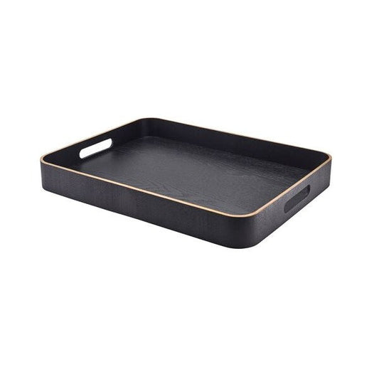 Genware Black Wood Veneer Butlers Tray 50 x 38cm