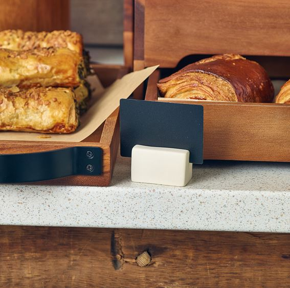 Genware Ceramic Sign Holder 5 x 3 x 3cm (Box Of 12)