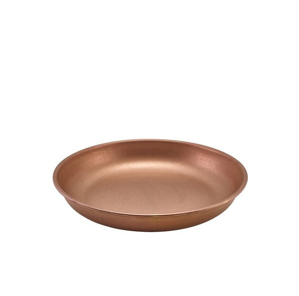 Genware Copper Vintage Steel Coupe Plate 24cm (Box Of 12)