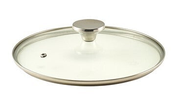 Genware Glass Lid For Cast Aluminium Casserole Dish 24cm