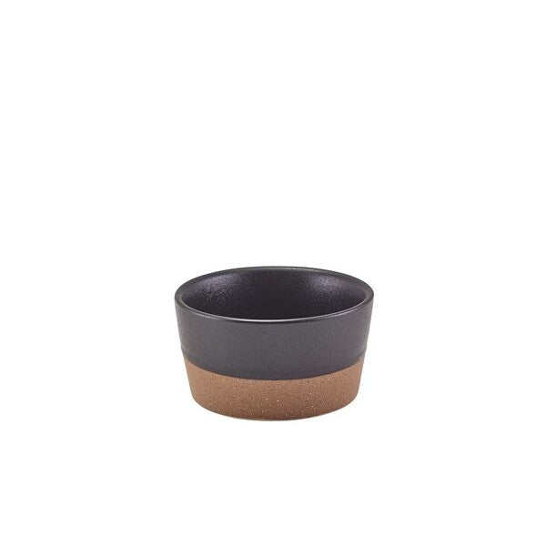 Genware Kava Black Stoneware Ramekin 7.5cl/ 2.5oz (Box Of 12)