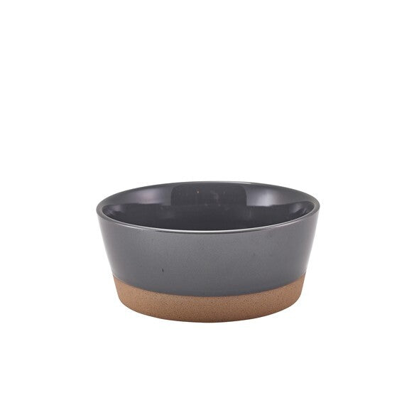 Genware Kava Dark Grey Stoneware Bowl 15.5cm (Box Of 6)