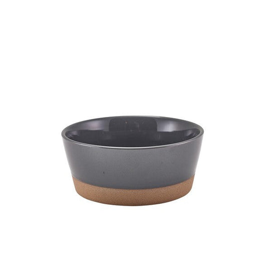 Genware Kava Dark Grey Stoneware Bowl 15.5cm (Box Of 6)