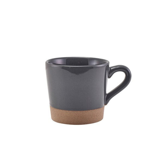 Genware Kava Dark Grey Stoneware Coffee Cup 34cl/ 12oz (Box Of 6)