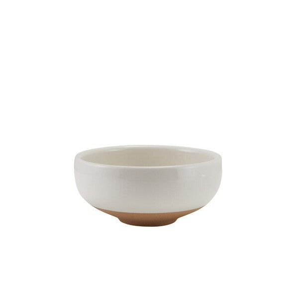Genware Kava White Stoneware Belly Bowl 11.5cm (Box Of 6)