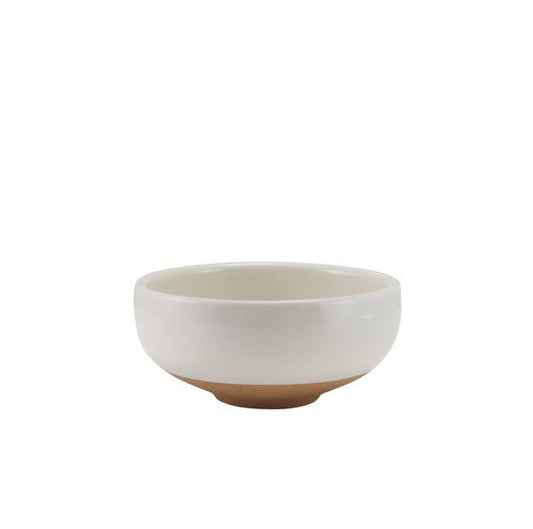 Genware Kava White Stoneware Belly Bowl 11.5cm (Box Of 6)