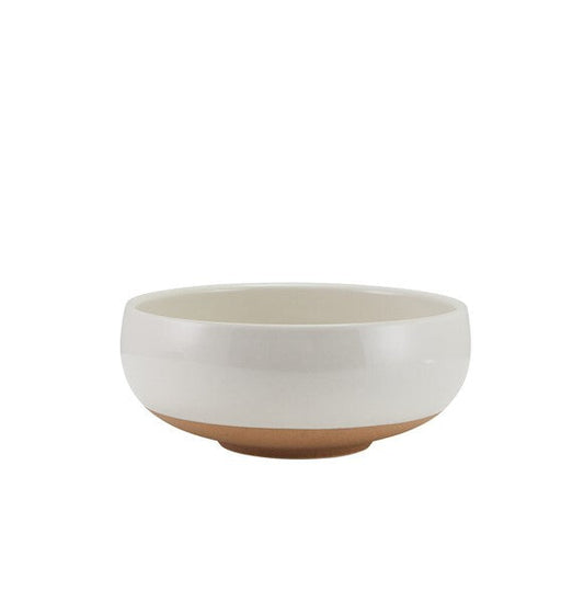 Genware Kava White Stoneware Belly Bowl 14.5cm (Box Of 6)
