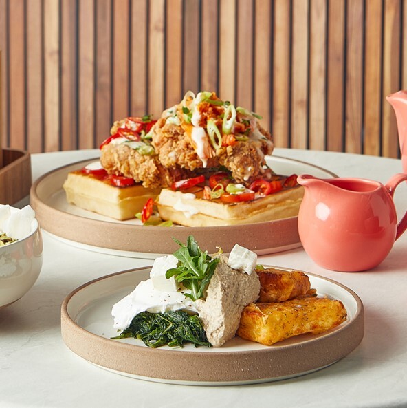 Genware Kava White Stoneware Raw Wall Presentation Plate 20cm (Box Of 6)
