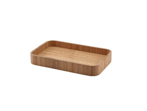 Genware Light Wood Veneer Tray 23 x 13.8cm