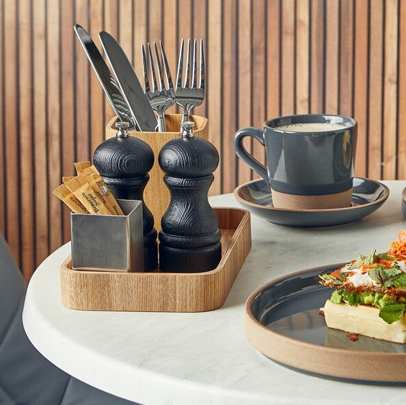 Genware Light Wood Veneer Tray 23 x 13.8cm