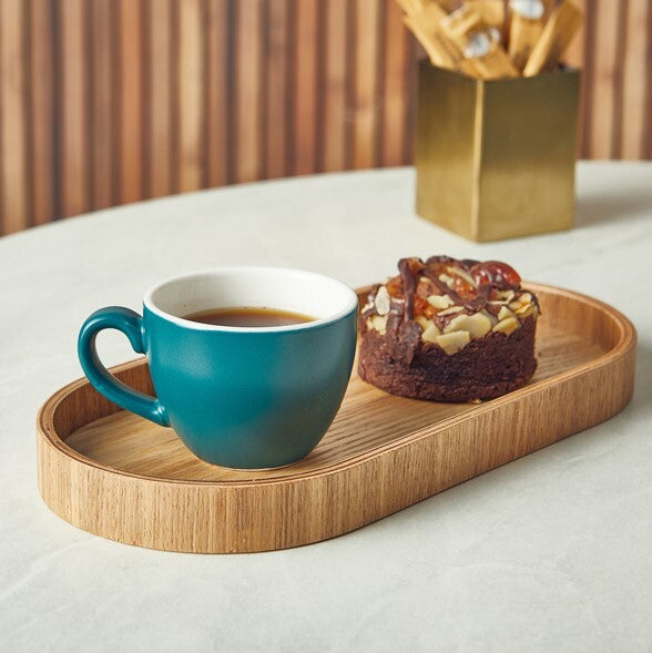 Genware Light Wood Veneer Tray 23 x 13.8cm