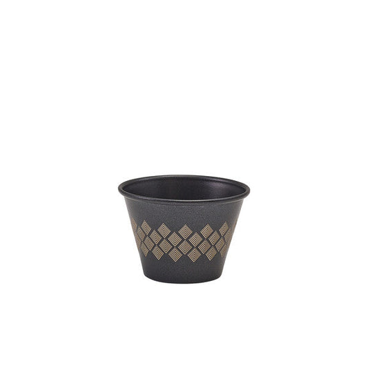 Genware Metallic Black Diamond Ramekin 71ml/ 2.5oz (Box Of 24)