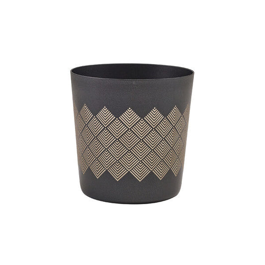 Genware Metallic Black Diamond Serving Cup 8.5 x 8.5cm (Box Of 12)
