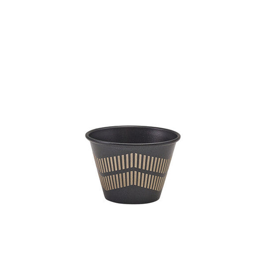 Genware Metallic Black Lined Ramekin 71ml/ 2.5oz (Box Of 24)