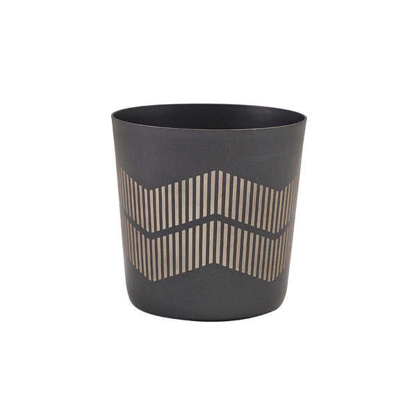 Genware Metallic Black Lined Serving Cup 8.5 x 8.5cm (Box Of 12)
