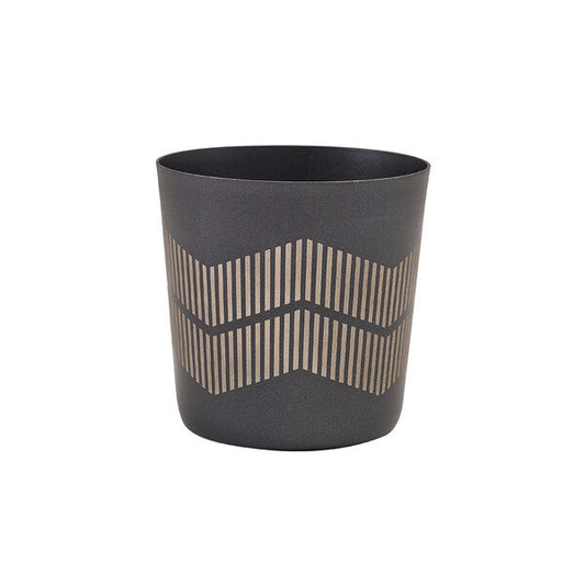Genware Metallic Black Lined Serving Cup 8.5 x 8.5cm (Box Of 12)
