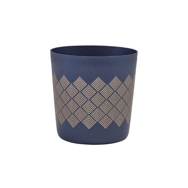Genware Metallic Blue Diamond Serving Cup 8.5 x 8.5cm (Box Of 12)