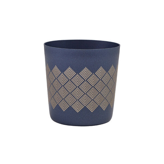 Genware Metallic Blue Diamond Serving Cup 8.5 x 8.5cm (Box Of 12)