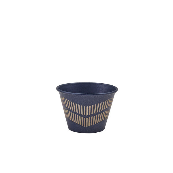 Genware Metallic Blue Lined Ramekin 71ml/ 2.5oz (Box Of 24)