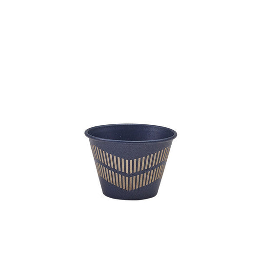 Genware Metallic Blue Lined Ramekin 71ml/ 2.5oz (Box Of 24)