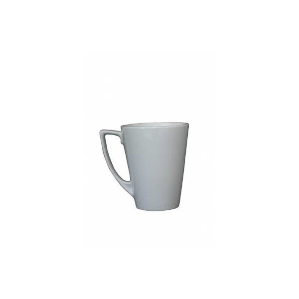 Genware Porcelain Angled Latte Mug 35cl / 12.31oz (Box Of 6)