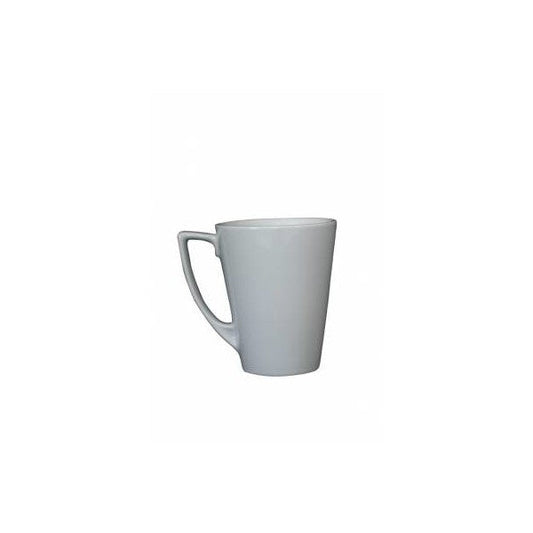 Genware Porcelain Angled Latte Mug 35cl / 12.31oz (Box Of 6)