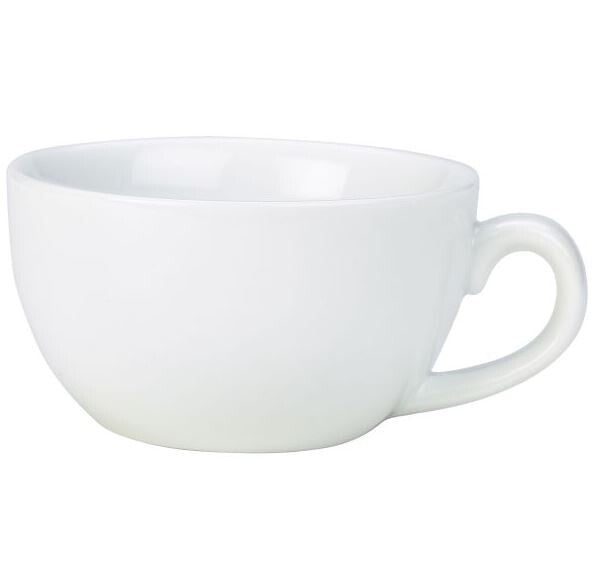 Genware Porcelain Bowl Shaped Cup 29cl / 10.2oz (Box Of 6)