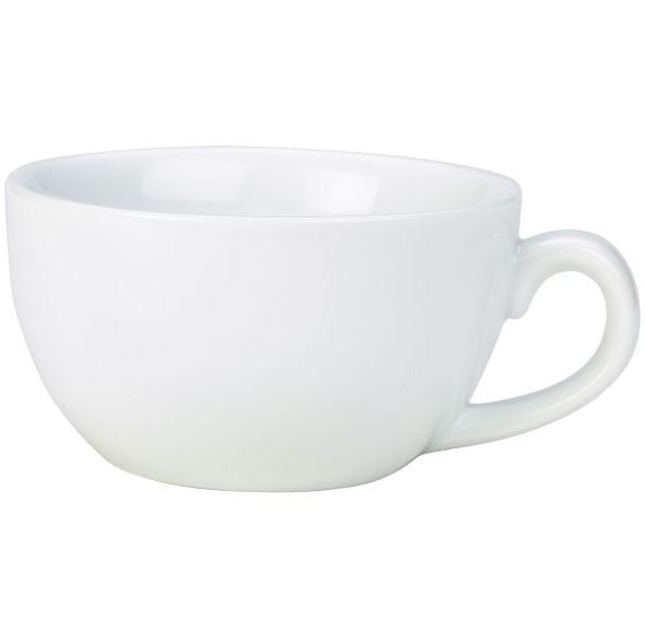 Genware Porcelain Bowl Shaped Espresso Cup 9cl / 3.16oz (Box Of 6)
