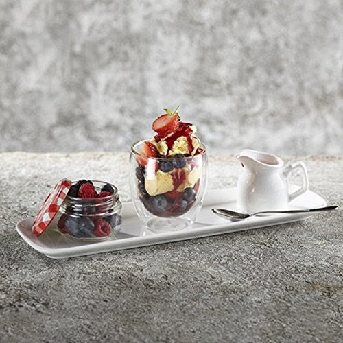 Genware Porcelain Ellipse Platter 27cm x 10cm (Box Of 6)