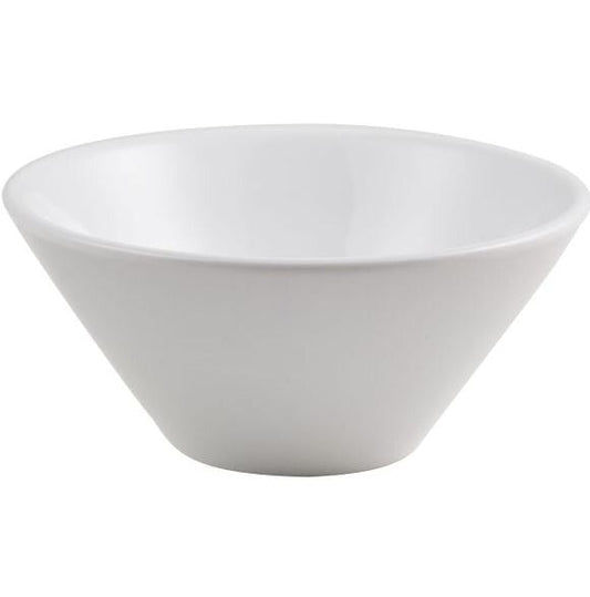 Genware Porcelain Low Conical Bowl 13.5cm x 6cm  34cl / 11.96oz (Box Of 6)