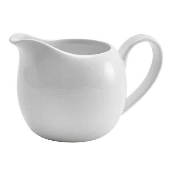 Genware Porcelain Milk Jug With Handle 14cl / 4.92oz (Box Of 6)