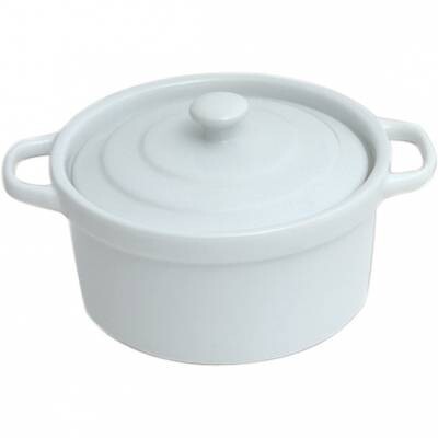 Genware Porcelain Mini Casserole Dish 10.5cm x 5cm (Box Of 6)