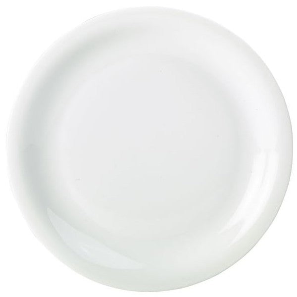 Genware Porcelain Narrow Rim Plate 28cm (Box Of 6)