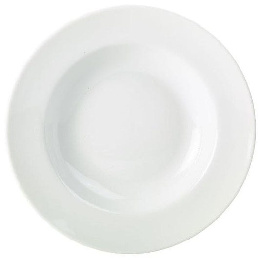Genware Porcelain Pasta Dish / Soup Plate 23cm (Box Of 6)