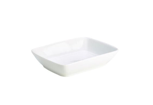 Genware Porcelain Rectangular Dish 19cm x 14.5cm (Box Of 6)