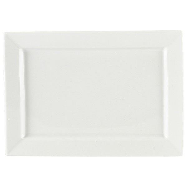 Genware Porcelain Rectangular Plate 24cm x 17cm (Box Of 6)