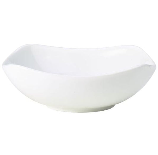Genware Porcelain Rounded Square Bowl 17cm (Box Of 6)