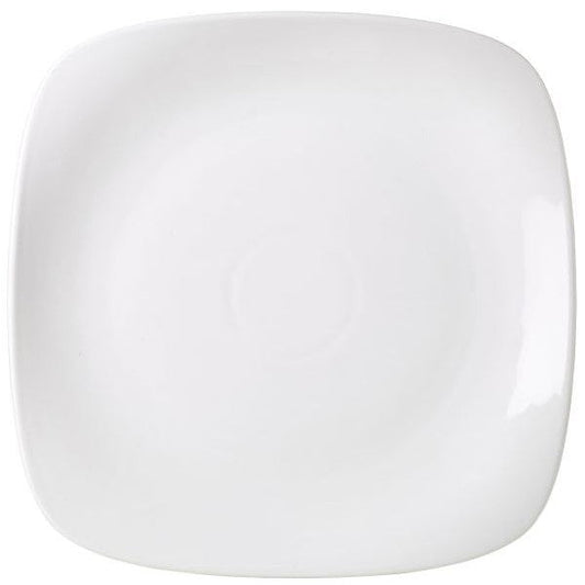 Genware Porcelain Rounded Square Plate 29cm (Box Of 6)