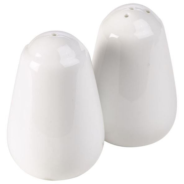 Genware Porcelain Salt Pot 3"X2" (Box Of 6)