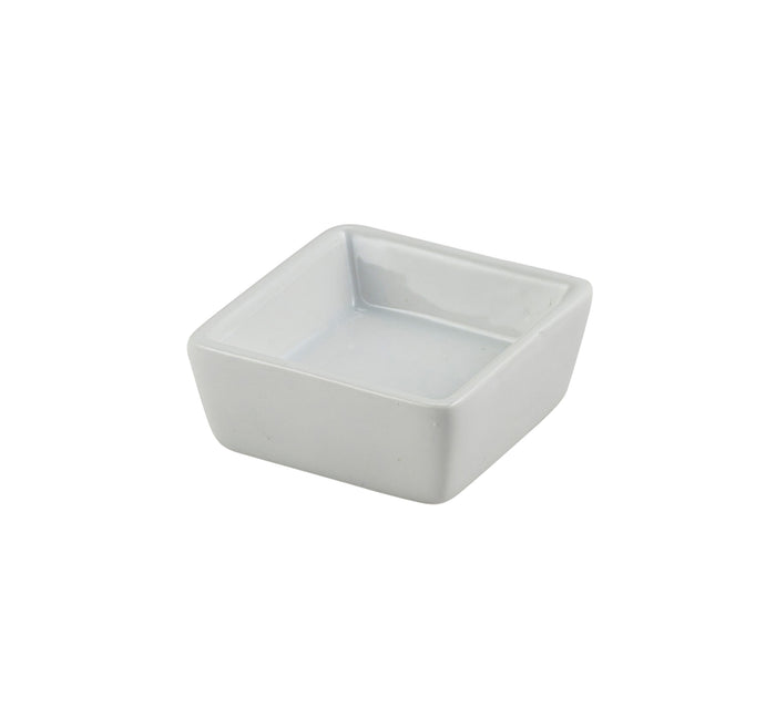 Genware Porcelain Square Dish 6.4cm x 2.5cm (Box Of 12)