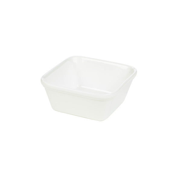 Genware Porcelain Square Pie Dish 12cm x 5.2cm (Box Of 6)