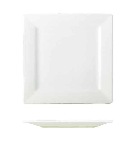 Genware Porcelain Square Plate 18cm (Box Of 6)