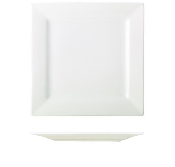 Genware Porcelain Square Plate 30cm (Box Of 6)