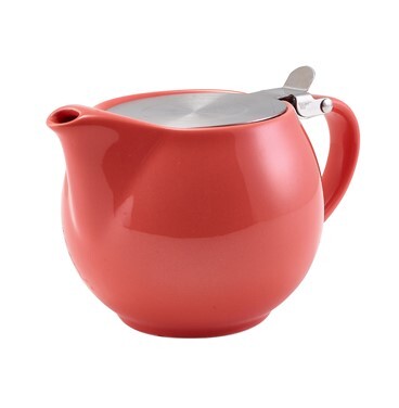 Genware Porcelain Stackable Teapot With S/S Lid And Infuser 50cl / 17.6oz (Box Of 6)